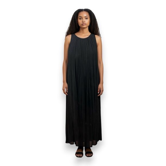 COS | Dresses | Cos Gathered Halter Neck Black Maxi Dress Black Size Small